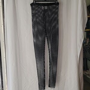 Apricot Lane Woman's Black Fish Net Leggings, Size: XL, NWT